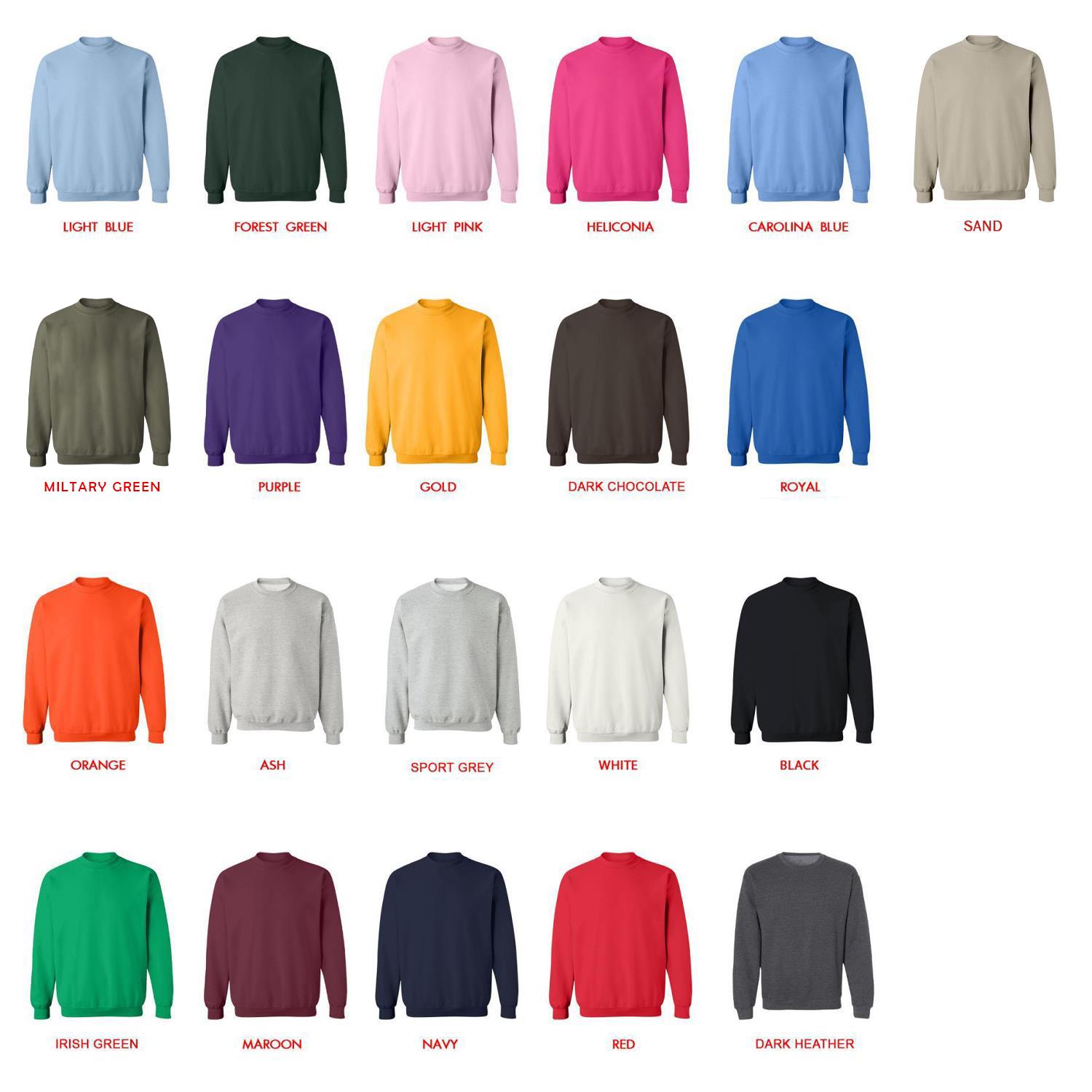 sweatshirt color chart - Jett Lawrence Store