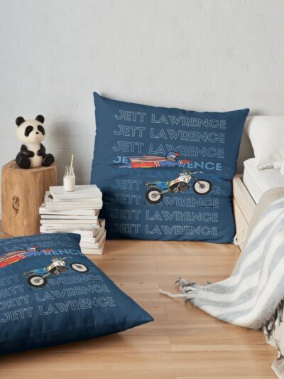 Jett Lawrence  X- Jettson Jl18 1 Throw Pillow Official Jett Lawrence Merch