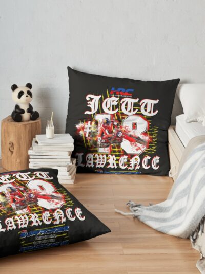 Jett Lawrence #18  Motocross Supercross- Supercross Champion Superstar Sundays Tshirt Throw Pillow Official Jett Lawrence Merch