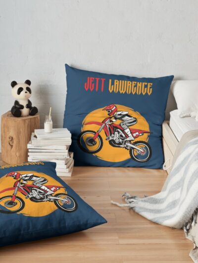 Jett Lawrence  1 Throw Pillow Official Jett Lawrence Merch