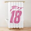 Jett Lawrence Merch Jett Pink Smiley Shower Curtain Official Jett Lawrence Merch